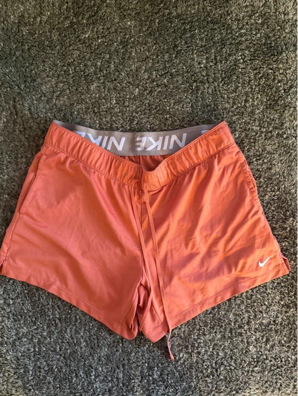 Nike Dri-FIT Athletic Shorts in Orange, Size Medium